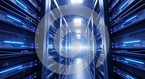 Server Room Data Center Hosting, Cloud Computing, IT Infrastructure