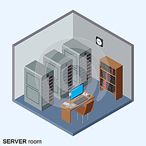 Server room, data center