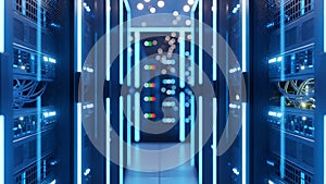 Server Room Data Center Network Infrastructure, Hosting, IT