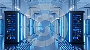 Server Room Data Center Network Infrastructure, Hosting