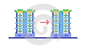 Server Room Racks Vector Data Center, vector design Generative AI