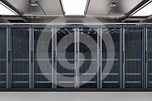 Server room or server computers