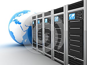 Server row and earth