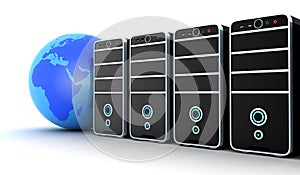 Server row and earth