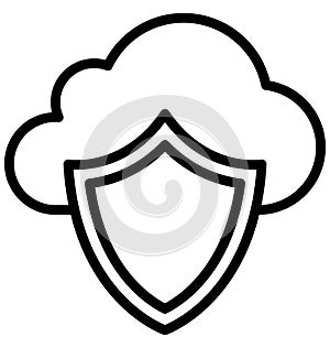 Server Security Isolated Vector Icon that can easily modify or edit.