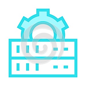 Server setting color line icon