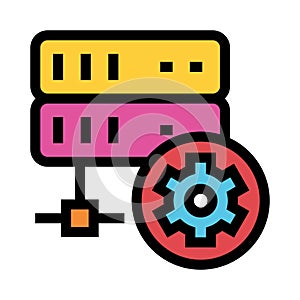 Server setting color line icon