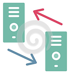 Server share Isolated Vector Icon which can easily modify or edit