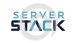 Server Stack Text, Backend Infrastructure and Hosting, vector design Generative AI