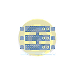 server, structure, rack, database, data Glyph Icon