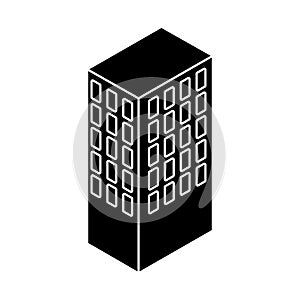 Server tower isometric icon