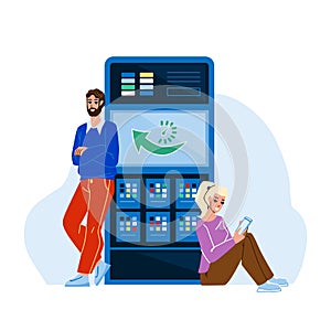 Server Uptime Checking Developers It Worker Vector