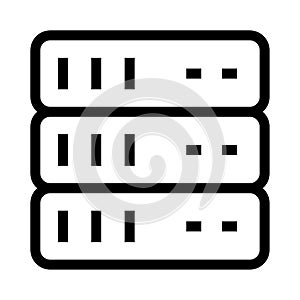 Server vector glyphs icon