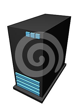 Servers - Clip art icon Isolated