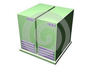 Servers - Clip art icon Isolated