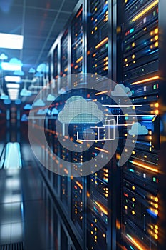 Servers With Cloud Computing Technology, Big Data Processing Center, Storage and Hosting Service