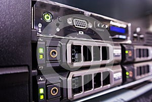 Servers in a Data center room