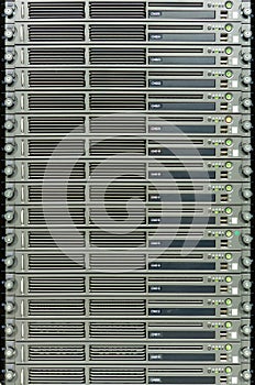 Servers in a datacenter photo