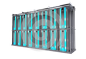 Servers Rack Isolated