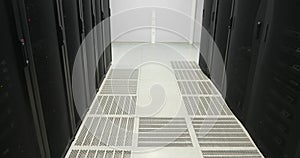 Servers racks. real Modern datacenter. Cloud computing. Server in datacenter. Cloud computing data storage