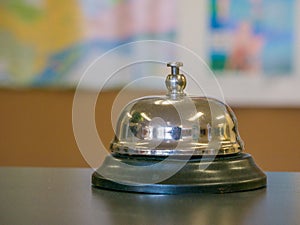 Service bell at an hotel table