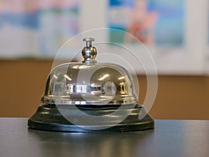 Service bell at an hotel table