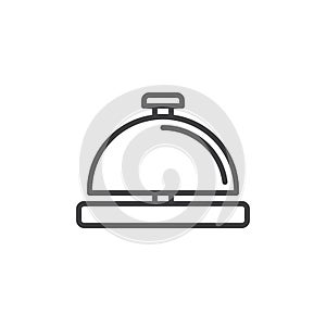 Service bell line icon