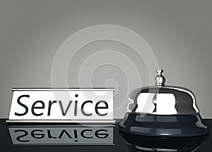 Service Bell with Service Sign