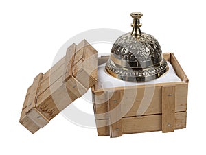 Service Bell in a Shipping Crate