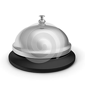 Service bell on white background