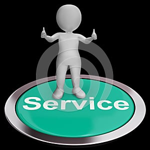 Service Button Meaning Help Support And Assistance