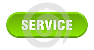 service button. rounded sign on white background