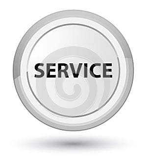 Service prime white round button