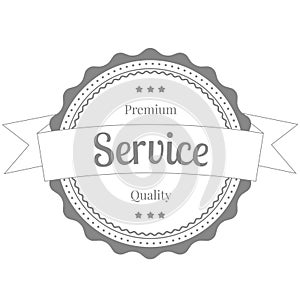 service label sticker badge