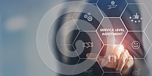 Service Level Agreement (SLA), business concept