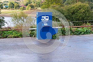 Service point at motorhome aire south of Santander by Ebro Reservoir Area La Poblacion, Cantabria, Spain photo