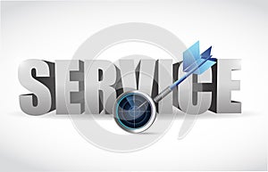 Service and radar target illustration design