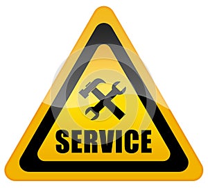 Service support sign photo