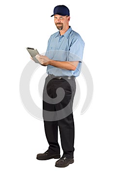 Service Technician Taking Order