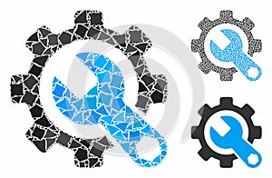 Service tools Composition Icon of Irregular Items