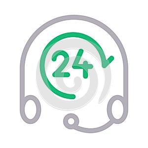 Services color line vector icon