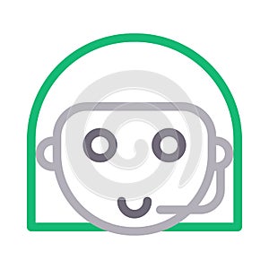 Services color  line vector icon