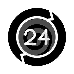 Services glyph flat vector  icon