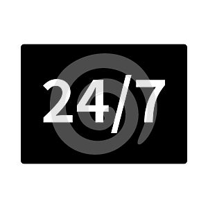 Services glyph flat vector  icon