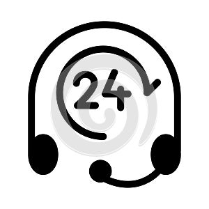 Services glyph flat vector icon