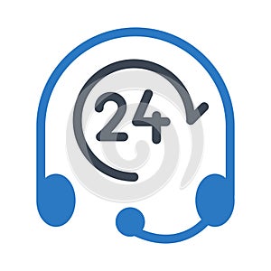 Services glyph flat vector icon