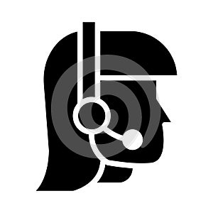 Services glyph flat vector icon