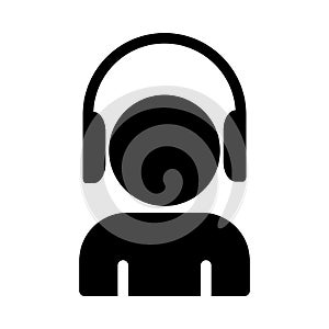 Services glyph flat vector icon