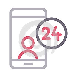 Services color line vector icon