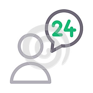 Services color line vector icon